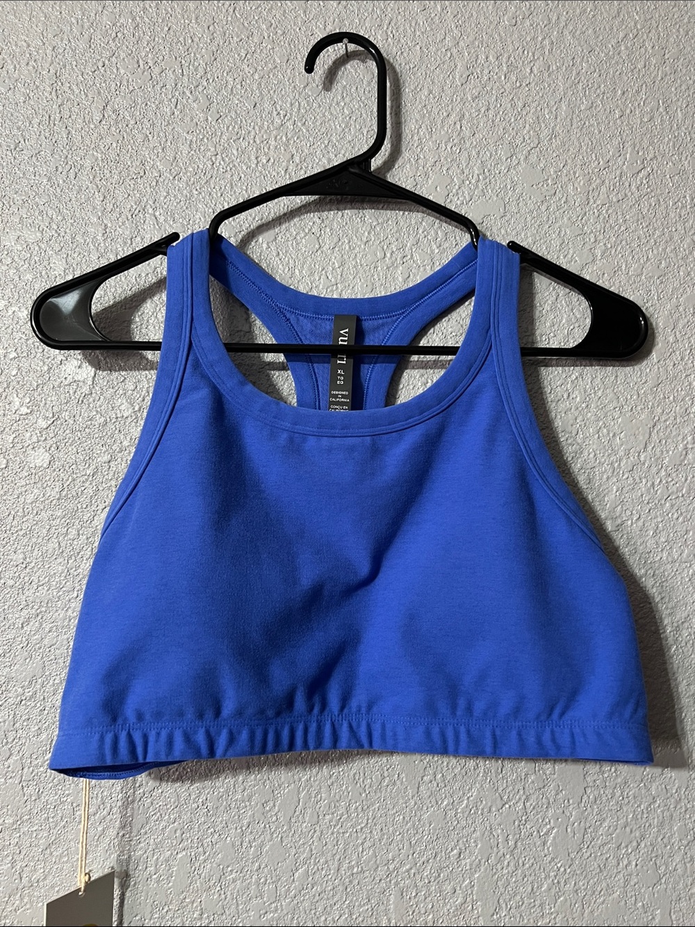 Vuori Elevation Race Bra Size XL Bright Iris Heather